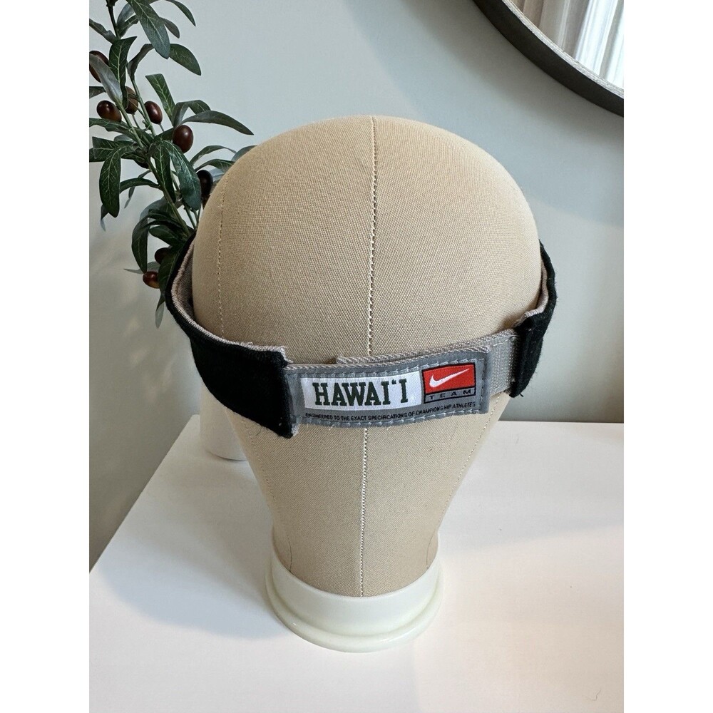 Nike University of Hawaii Rainbow Warriors Visor Vintage Y2K Wool- Adjustable - Picture 3 of 10